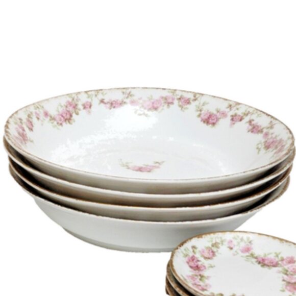 Antique CH Field Haviland Limoges GDA France Schleiger195G Coupe Soup Bowl 4 Pc - Picture 1 of 6